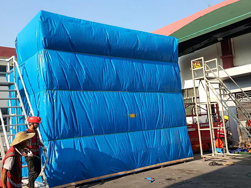 龍崗新(xin)能源國内真空(kōng)防雨布木箱